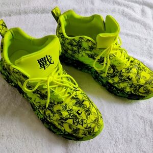 Neon Yellow Kids Shoes
